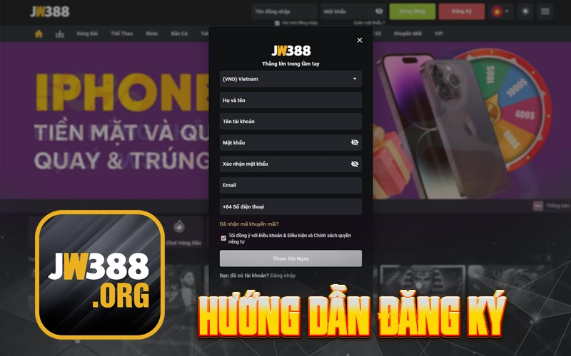 Đăng ký JW388