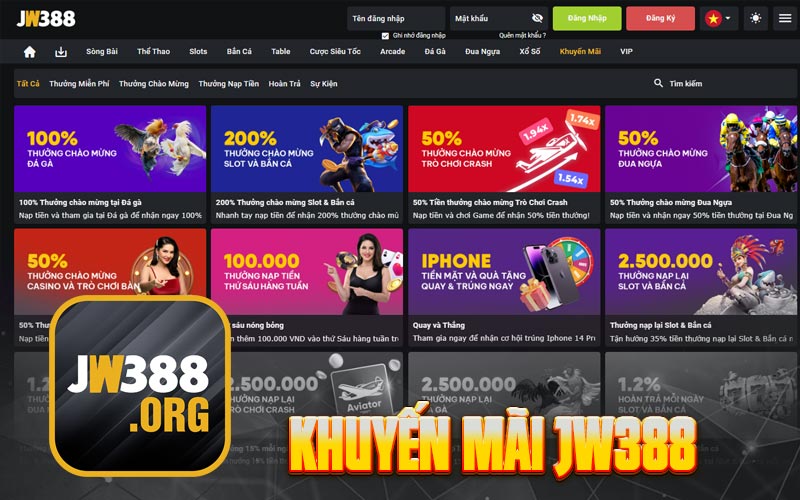Khuyến mãi JW388