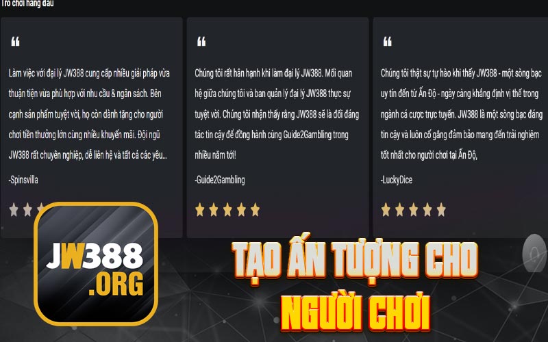 Tạo ấn tượng cho người chơi